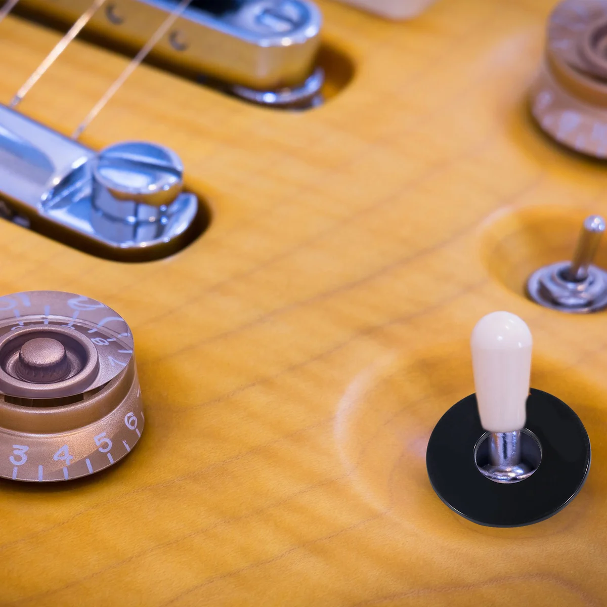 

Electric Guitar Rhythm Treble Washer Ring Black Plastic Durable Toggle Plate Replacement Guitar Parts Accessories