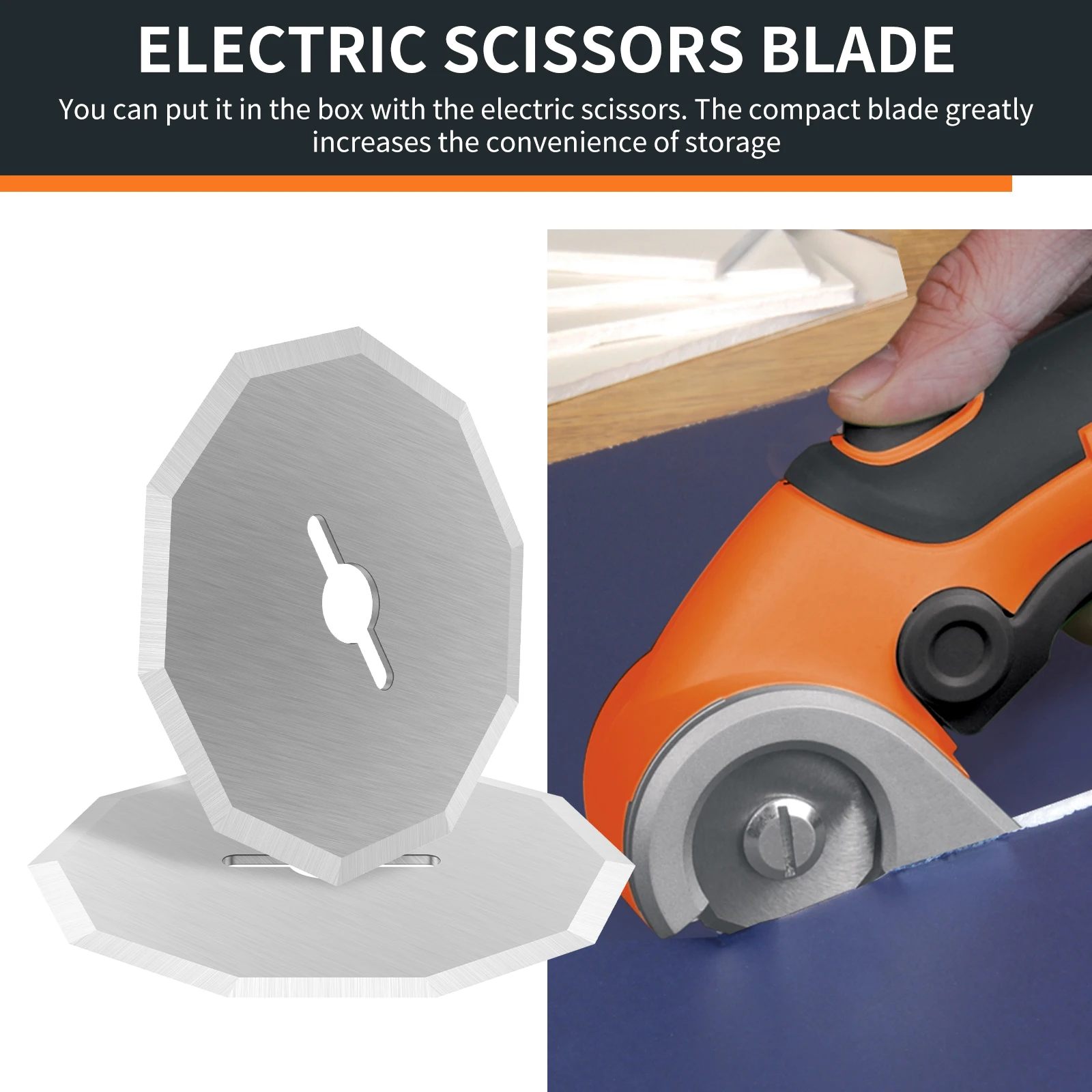 10 مللي متر مقص كهربائي قطع سمك آلة قطع النسيج شفرات الجلود البلاستيك المتقلب شفرات القاطع الدوارة الكهربائية #4