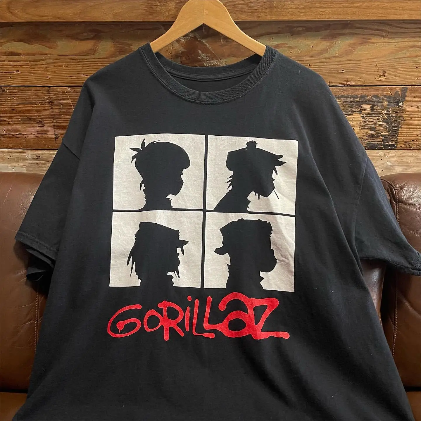 

Virtual Characters Gorillaz Street Urks Gorillaz Band T-shirt Loose Harajuku Men and Women All Wear Half Sleeves