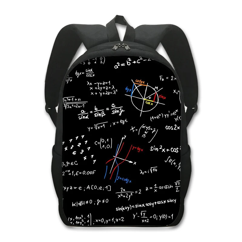 Zabawna Algebra taniec matematyczny porusza się plecak dla chłopców-nastolatków dziewczęce plecak wzór matematyczny dzieci plecaki szkolne dla dzieci