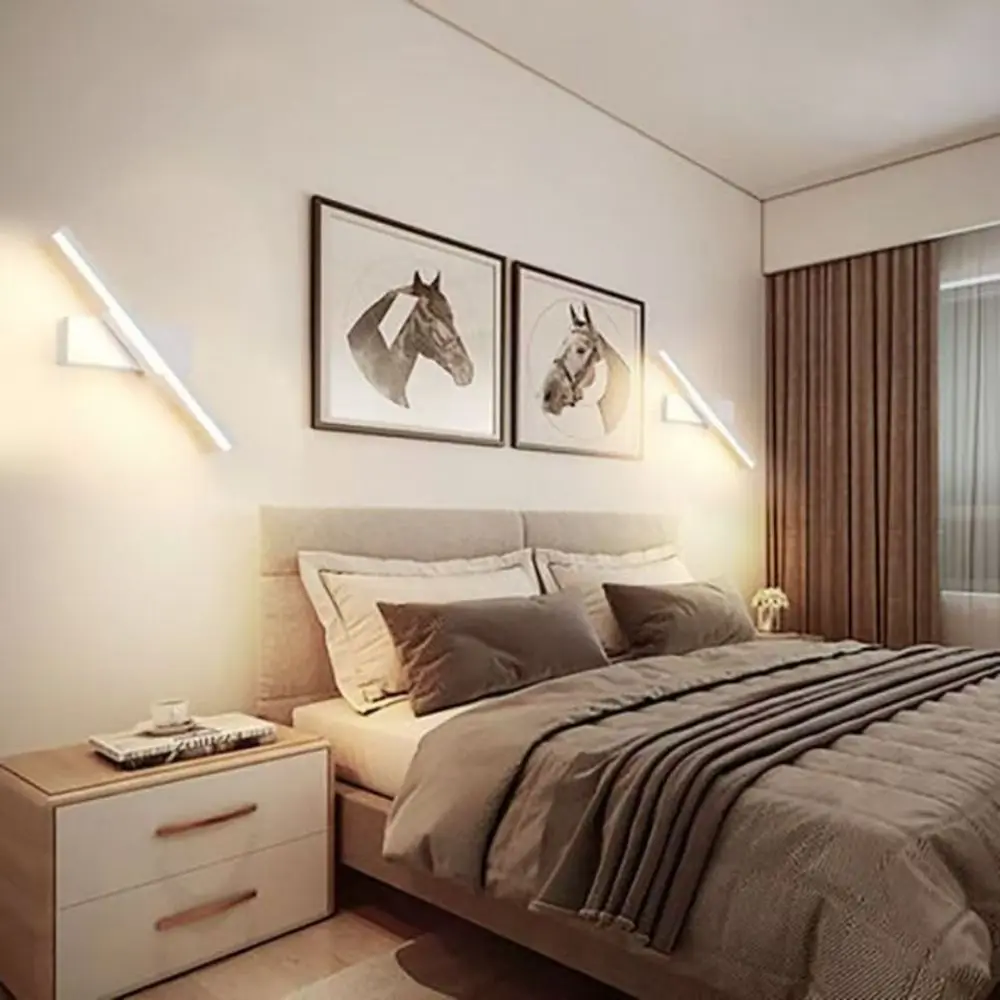 Adjustable LED Wall Light Tricolor Light Decoration Wall Sconces Lighting Energy Saving Rotating Nordic Led Wall Lamp