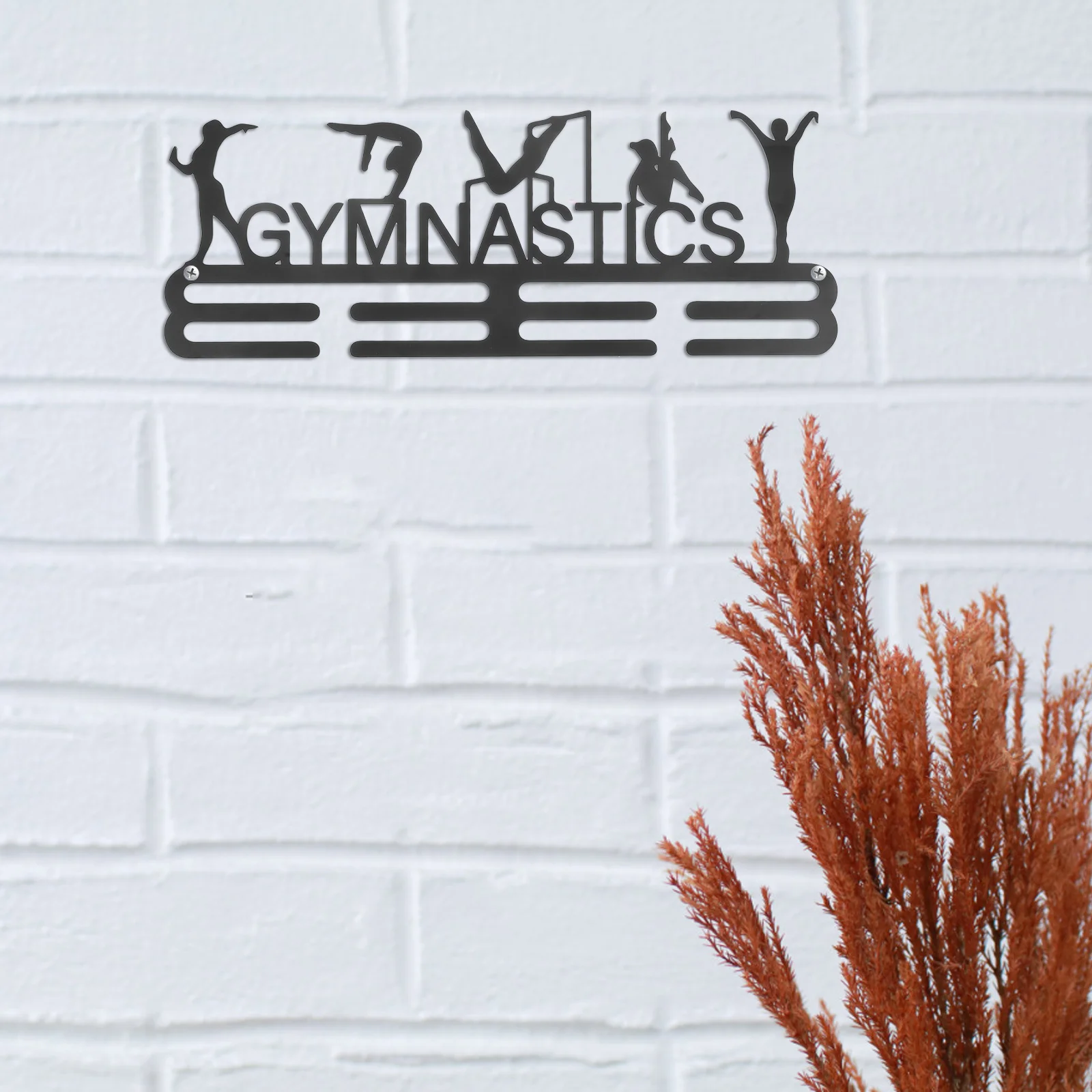 ميدالية شماعات للعدائين الجمباز الرياضة جائزة عرض الرف جدار جبل إطار معدني الشريط حامل مسابقة سباق ميدالية