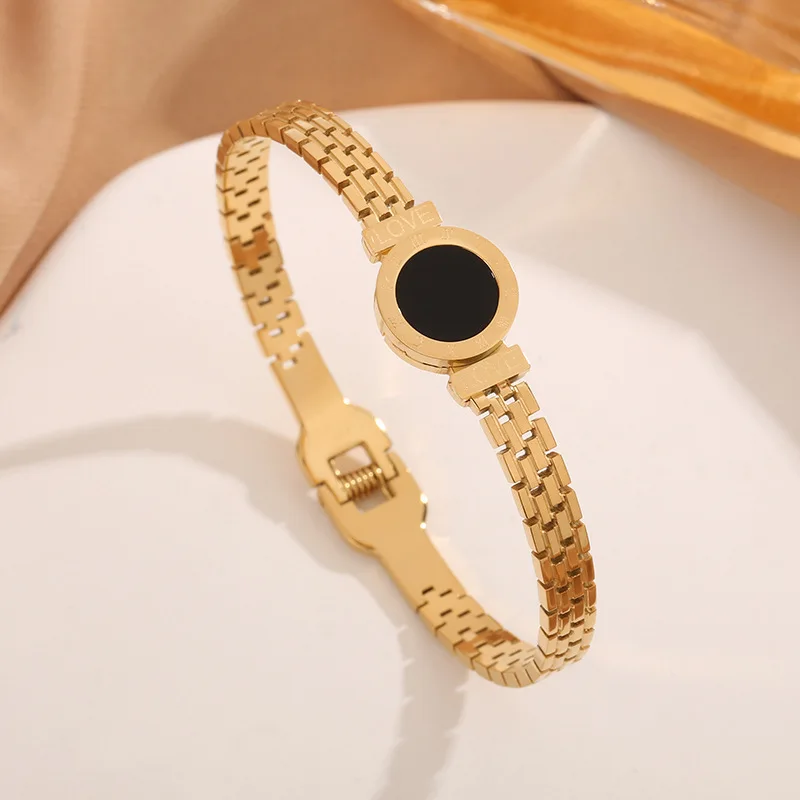 Roman Bracelets Stainless Steel Bracelet Women Vking Fashion Jewellery