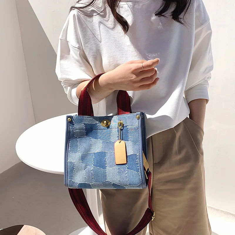 2023 New Large Capacity Denim Casual Fashion Handbags for Women