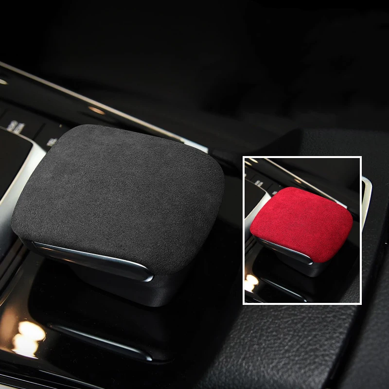 Italy Super Suede Car Gear Shift Knob Cover Trim For Mercedes Benz B GLB GLA Class W247 X247 H247 2020 2021 2022 Accessories