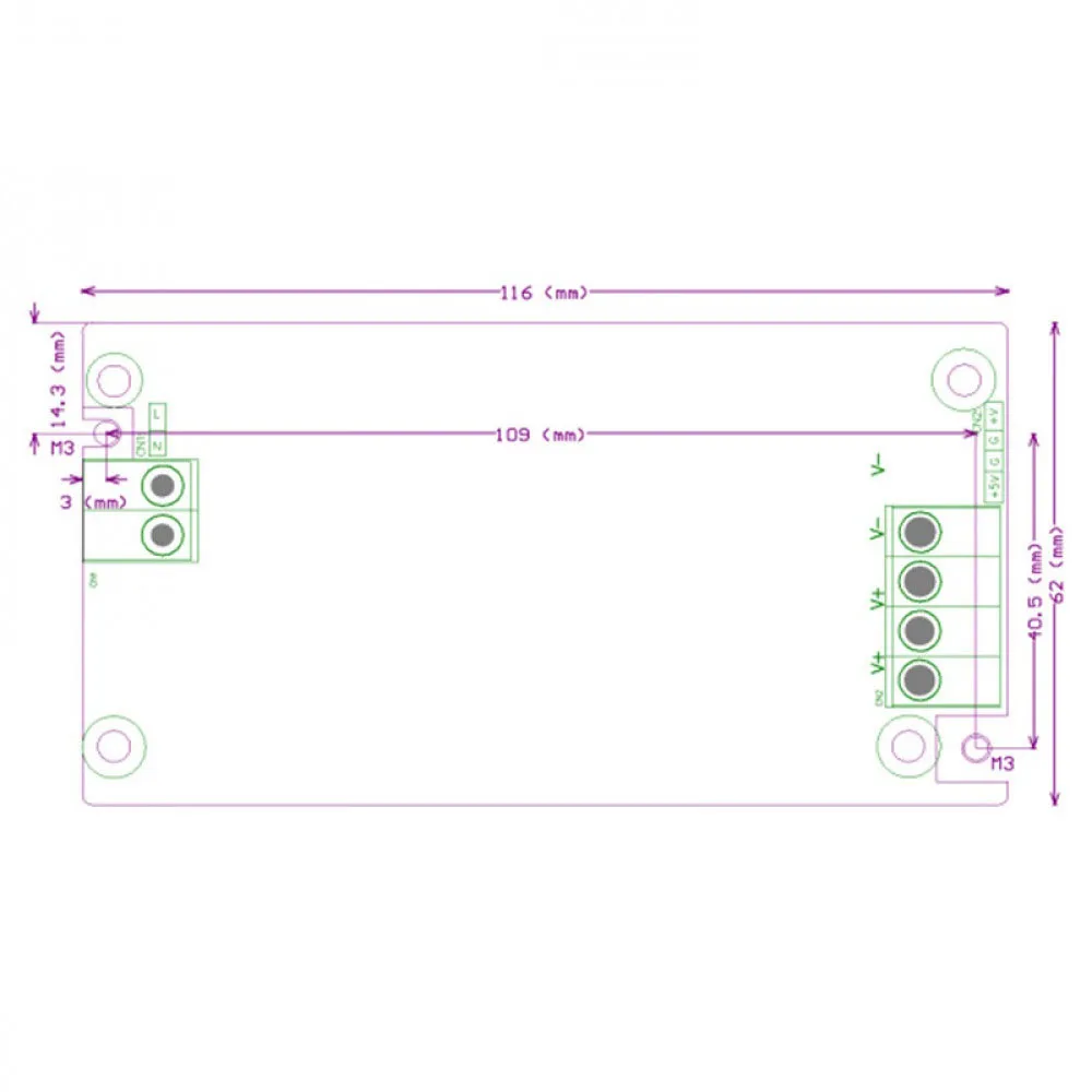 Преобразователь переменного и постоянного тока, 120 Вт, модуль источника питания с двойным выходом, понижающий модуль питания AC110-220 В в 12 В постоянного тока + 5 В/DC24 В + 5 В/DC32 В + 5 В