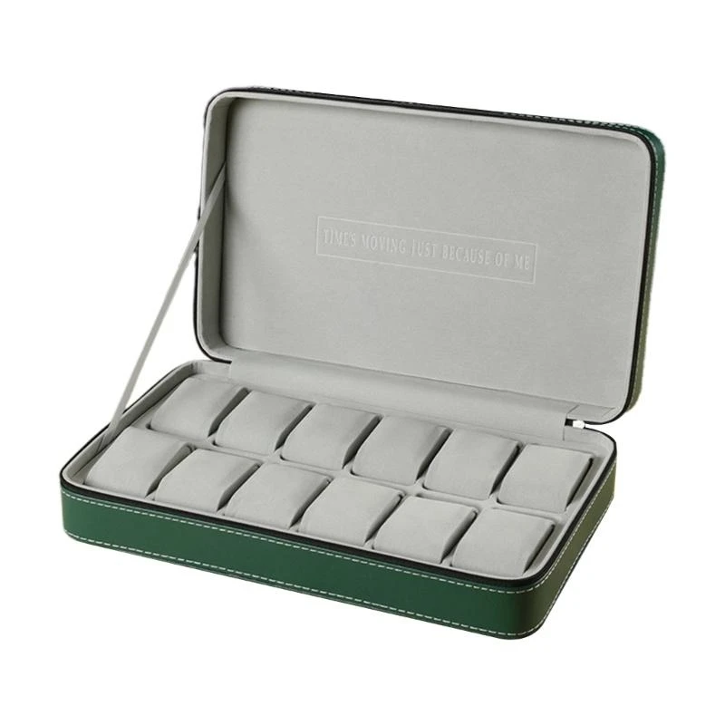 Portable PU Watch Storage Cases 6/10/12 Slot Watch Travel Box for Holding Watch