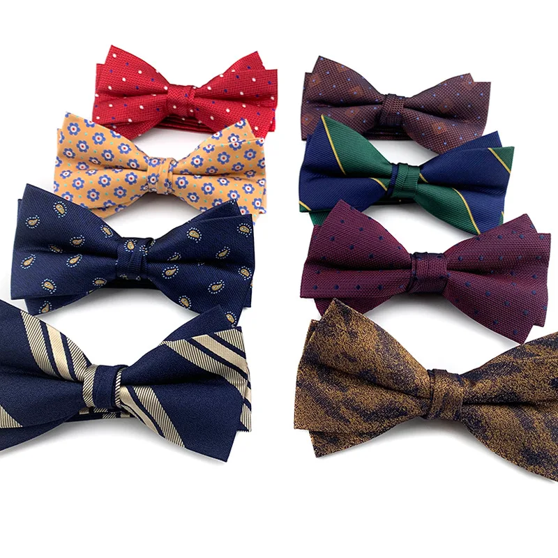 

Men Striped Paisley Ties Fashion Butterfly Party Wedding Bow Tie for Boys Girls Men Women Bowknot Wholesale Accessories Bowties