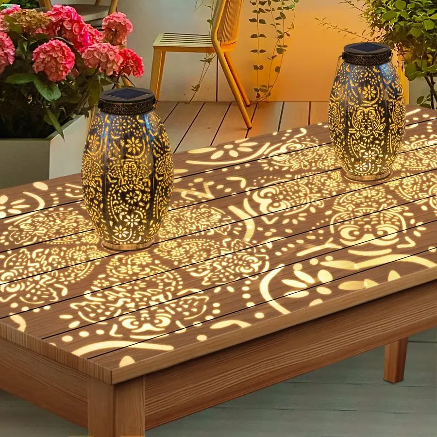 

Owl Solar Outdoor Lanterns Waterproof, Large Decorative Garden Solar Lights for Table, Patio, Yard, Lawn Ornaments, Birthday Mot