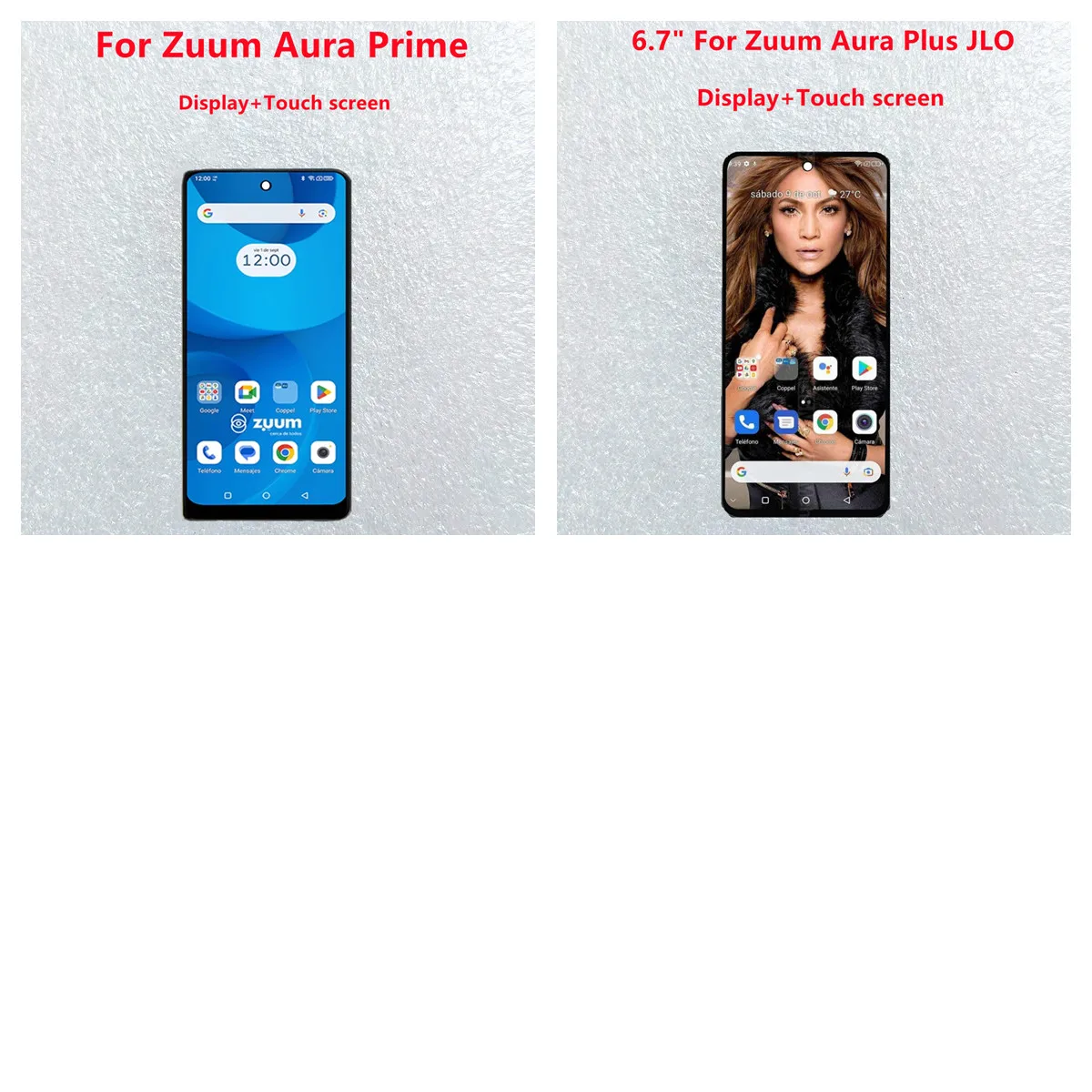 Pantalla LCD y Digitalizador de Pantalla Táctil de Alta Calidad para ZUUM Aura Prime, Módulo de Pantalla JLO para ZUUM Aura Plus, Accesorios de Repuesto