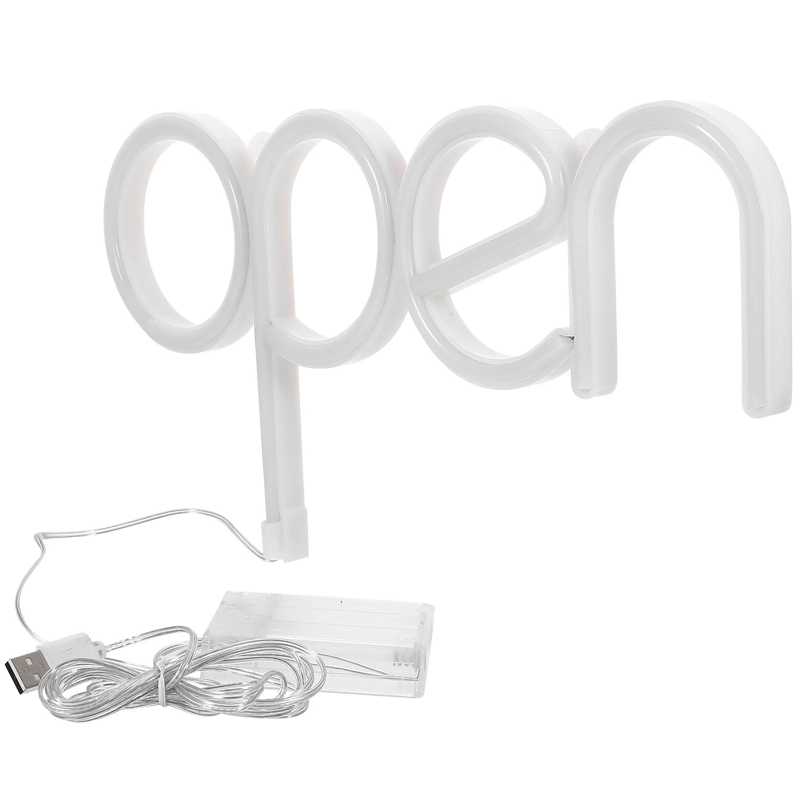 علامة مفتوحة نيون LED لديكور الحائط - مصباح ديكور منزلي أنيق للحفلات لعيد الميلاد وعيد الحب ومهرجانات أعياد الميلاد ومتجر الصالونات