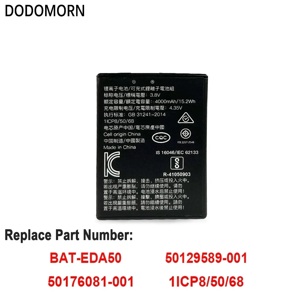 NEW BAT-EDA50 High Quality Battery For Honeywell EDA50 EDA50HC Scanpal EDA51 EDA70 EDA50-HB 50129589-001 3.8V 15.2Wh 4000mAh