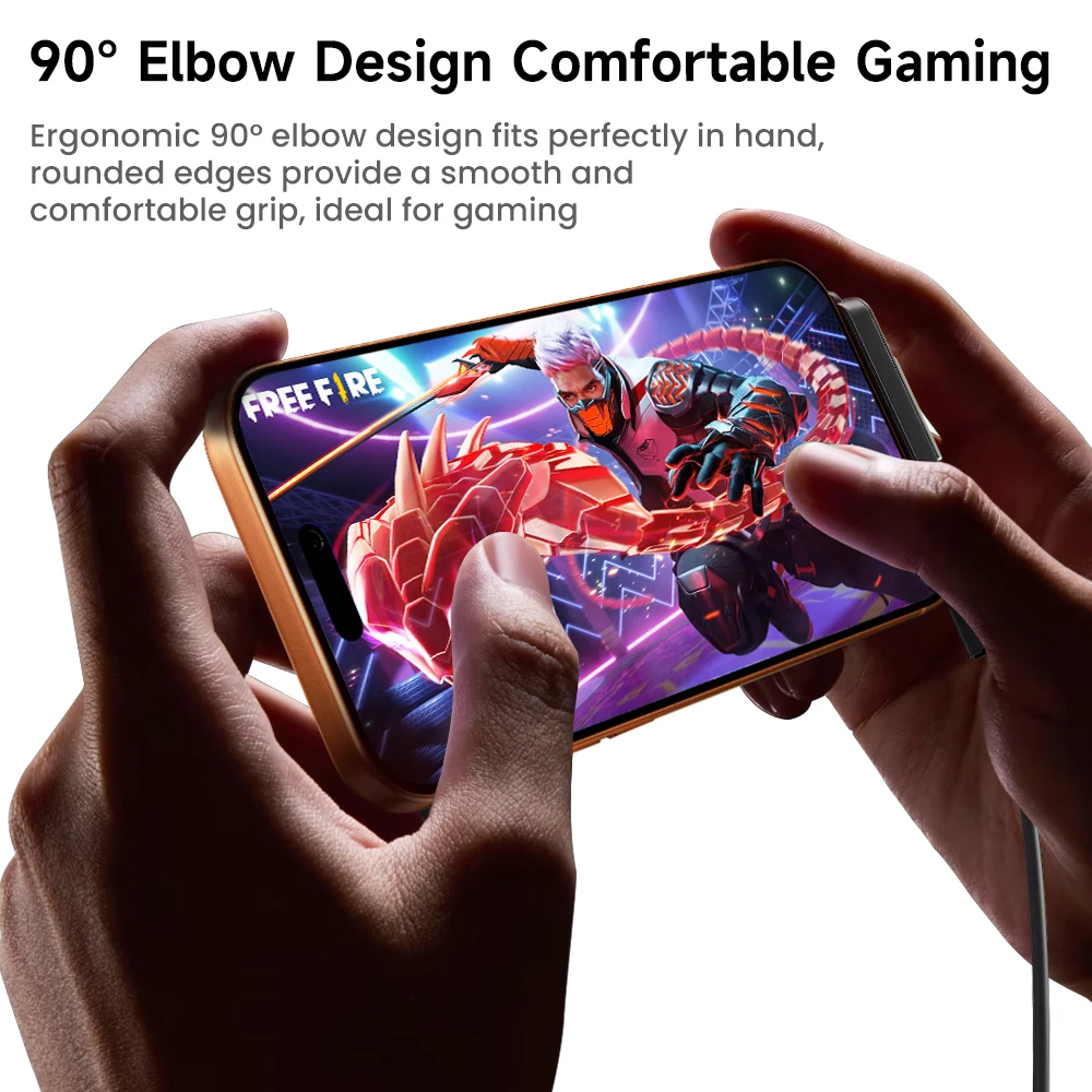 Toocki 240W USB C Adapter 90 Degree Right Angle With Foldable Phone Holder OTG Fast Charging for iPhone Samsung Macbook Laptop
