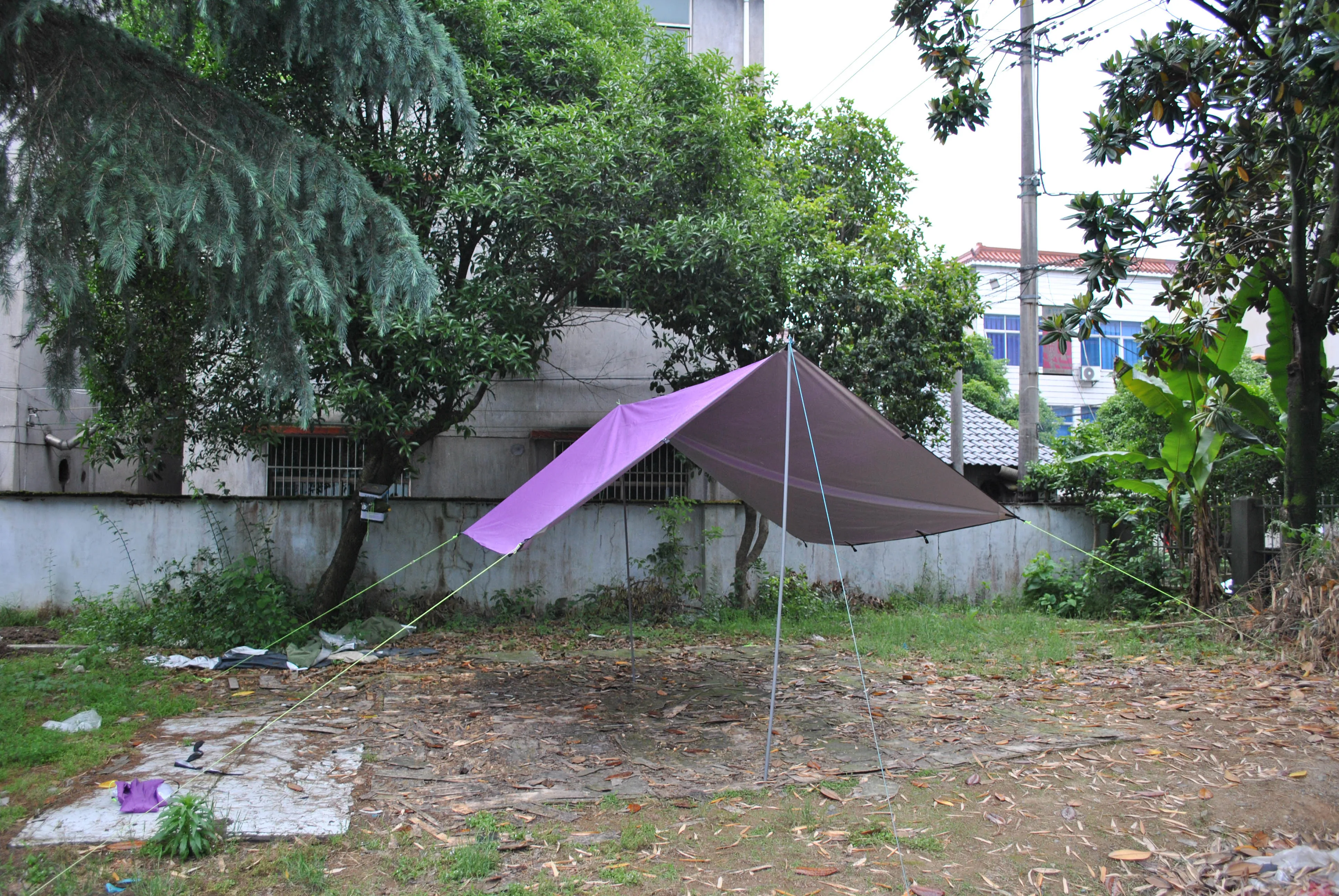 Tenda con telone multifunzionale di vendita calda, grande telone da campeggio CZX-597, telone amaca, mosca antipioggia per amaca per 3-4 persone, te
