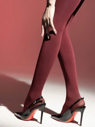 180d High Waist Thick Woven Seamless Crotch Encore Pull Red Pantyhose Micro-Compression Pantyhose 2025 New Pantyhose
