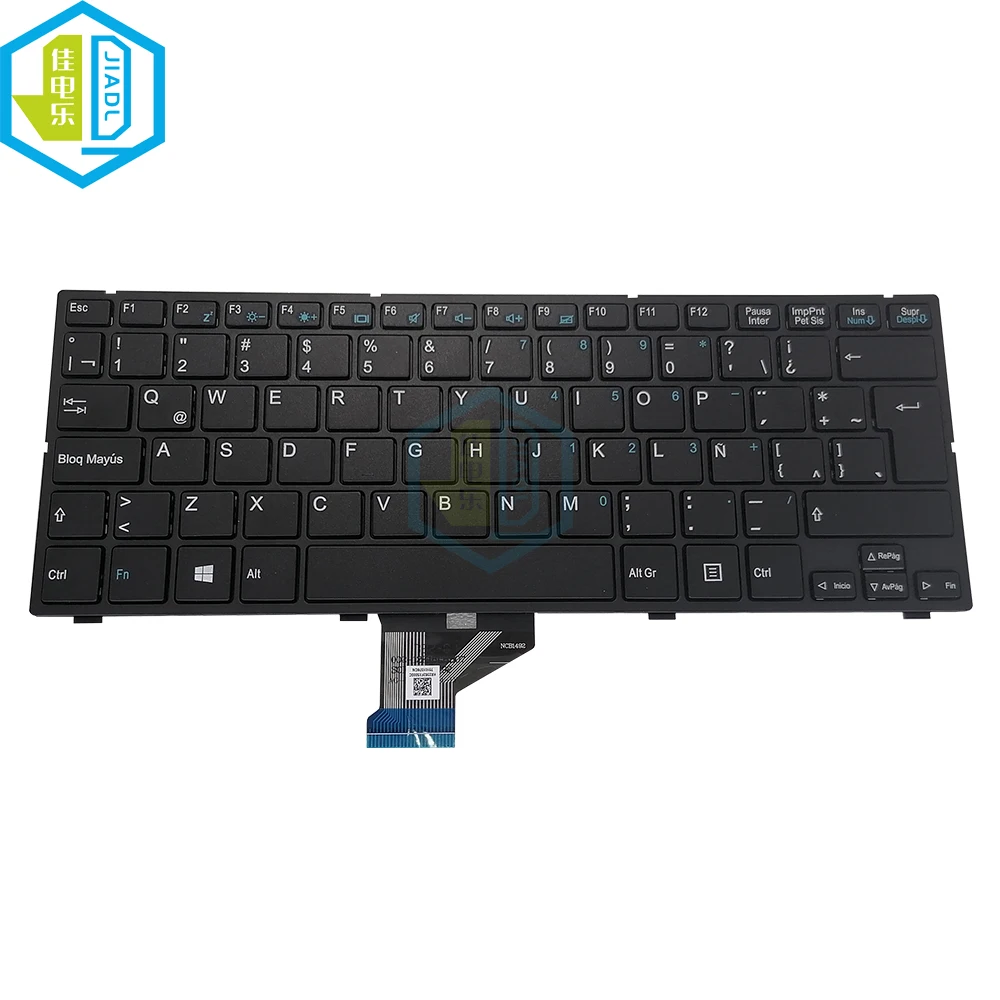 

Latin Spanish Keyboard For Noblex G6 G7 G9 Escolar SF20 MP-13L16LA-3507 MP-13L16LA-3608 Notebook PC Keyboards black frame New