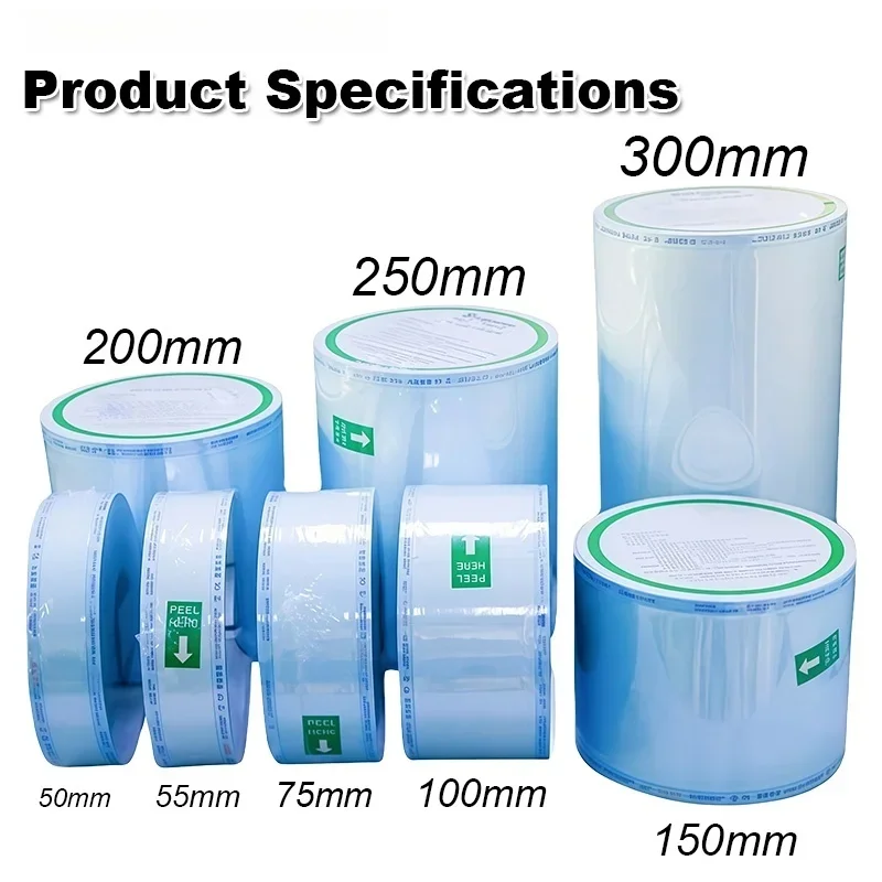 Dental Sterilization Bag Medical-grade For Sealing Machine Oral Product Dental Material For Dentist 50mm 55mm 75mm
