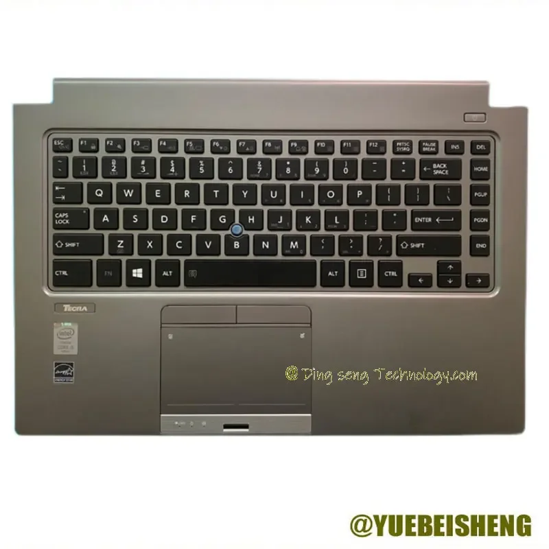 

YUEBEISHENG 95%New/org For Toshiba Satellite Z40 Z40-A Z40-B Z40T-C Palmrest US keyboard upper cover Touchpad,100%tested