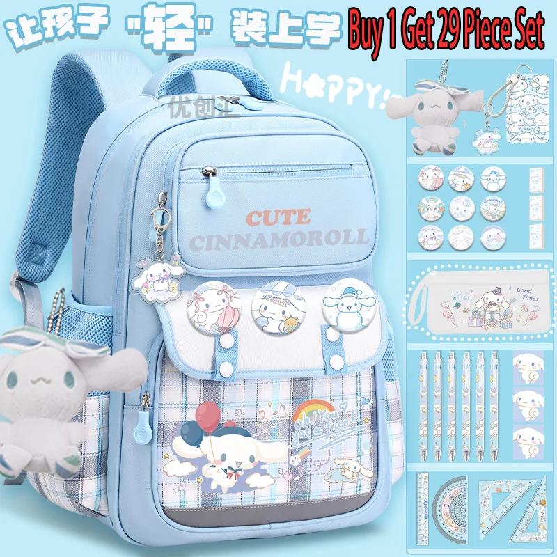 

Sanrio Backpack 2025 New Model Cartoon Cinnamon Dog Teenager School Bag Fashion Print Large Capacity Lightweight Back to School