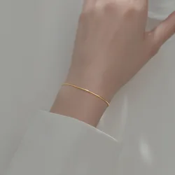 La Monada 15+4cm Simple Snake Chain Bracelets For Women Silver 925 Jewelry Fine 925 Sterling Silver Women's Bracelet Female