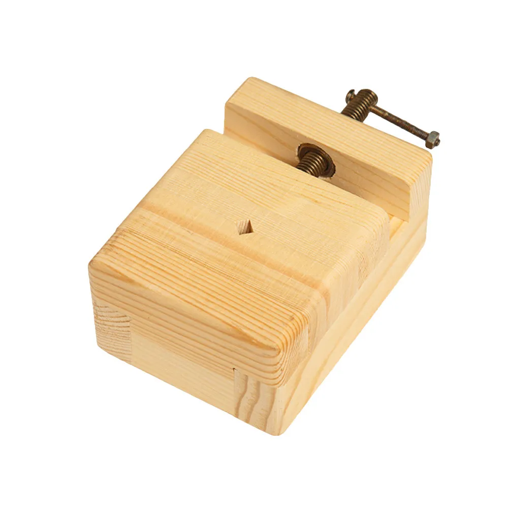 Solid Wood Engraved Seal Tool for Precise Carving Work Ergonomic Handle Design Carving Fixing Base for Stamp Making