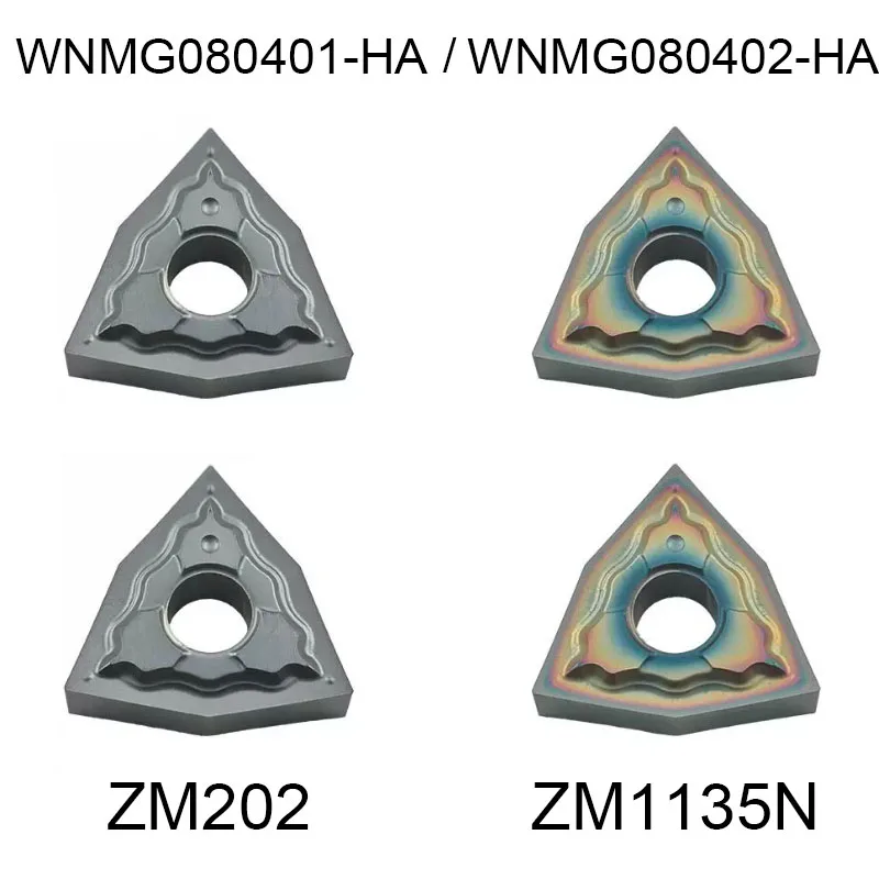 10PCS WNMG080401-HA / WNMG080402-HA Lahe Indexable Carbide Inserts Turning Inserts Tools WNMG CNC Metal Lathe Cutting Tools