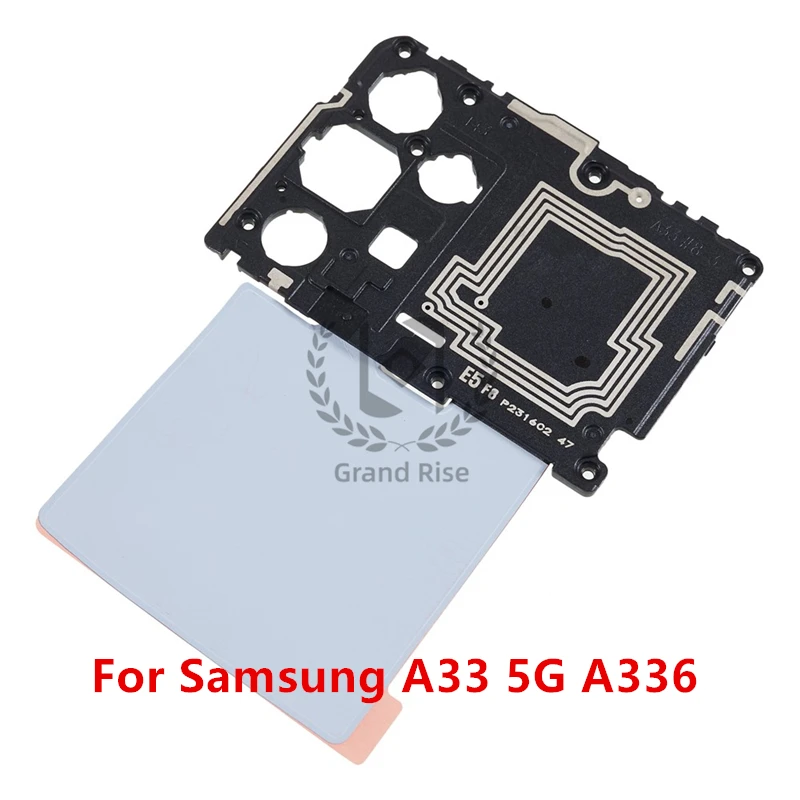 For Samsung Galaxy A33 5G A336 Mainboard Antenna Cover Replacement Motherboard Main Board Cover Plate With NFC Flex Cable