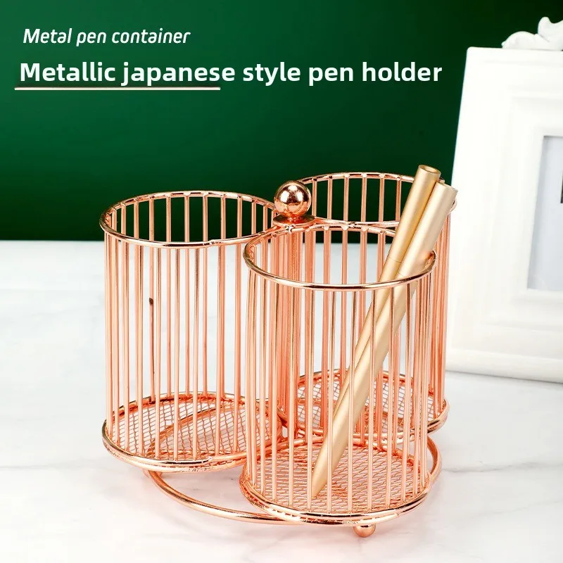 1pcs New Stationery Storage Rotary Pen Holder Storage Box Fashionable Makeup Brush Storage Barrel Multi-function Pen Holder