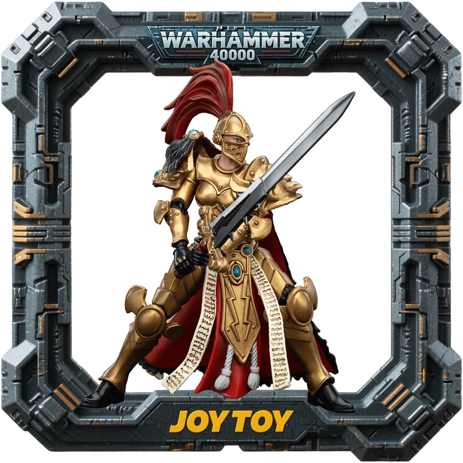 

JOYTOY Warhammer 40000 1/18 Action Sisters of Silence White Falcons Vigilator Cadre Vigilator — 3 дополнительные модели