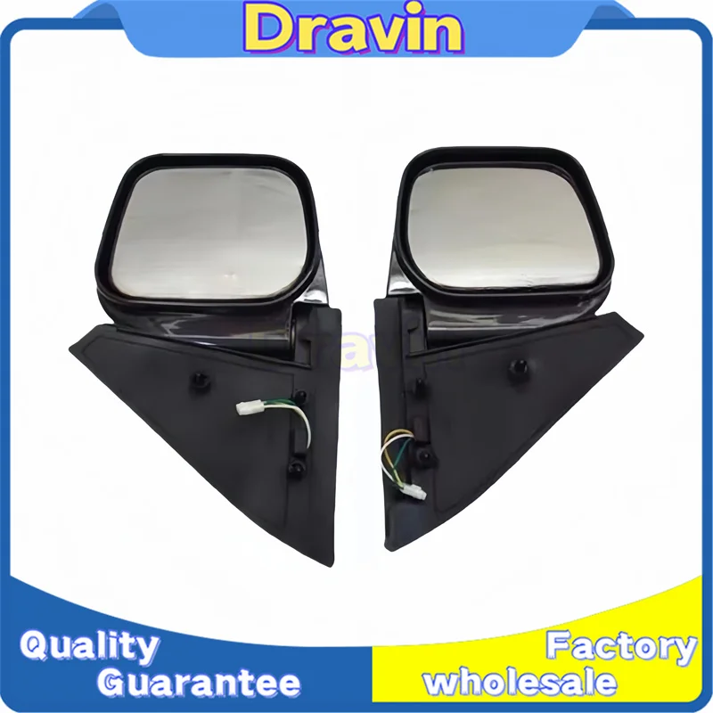 Chrome Electric Control Rearview Door Mirror for Mitsubishi Pajero Montero Shogun II V10 V20 V30 V40 1990-04 MB696521 MB696522