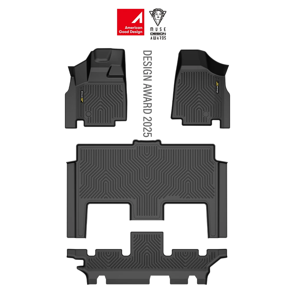 TPE Floor Mats Fit For 08-20 Dodge Grand Caravan All Weather Protection Liners