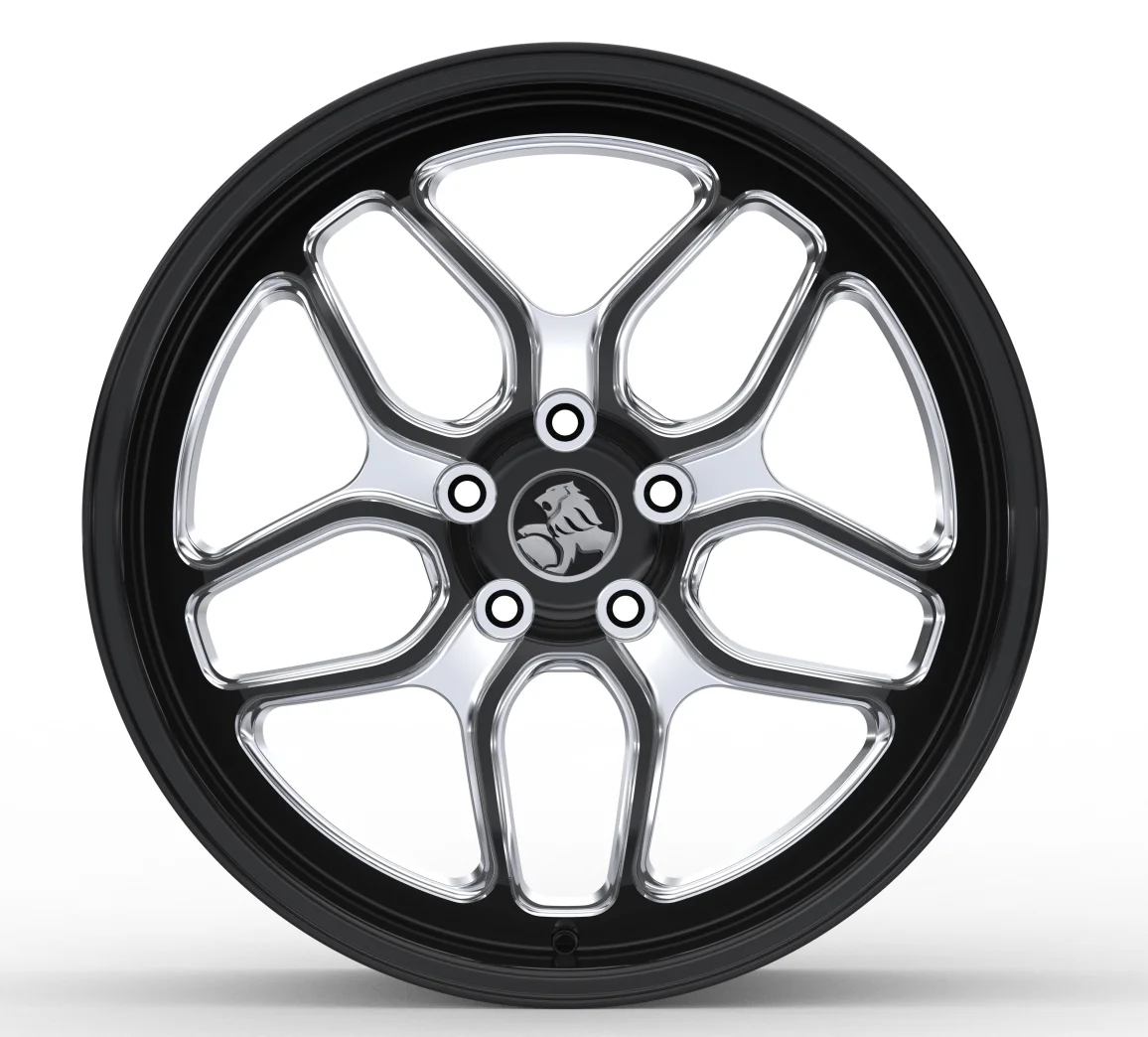 

Custom Black and Milling Spokes 20x9 5x120 66.6 Forged Wheels for Chevy SS 2015