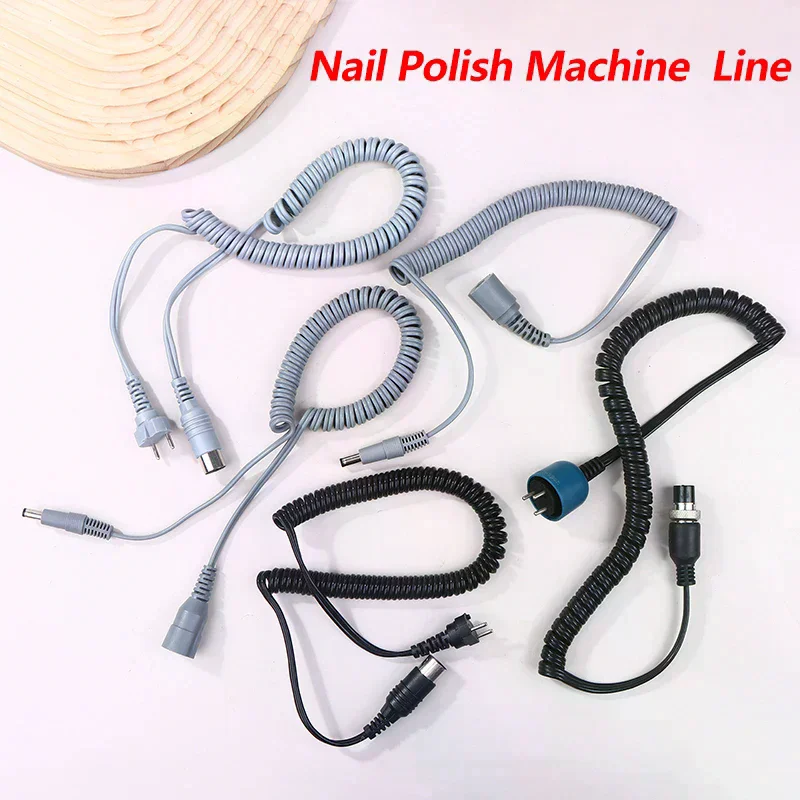 1Pcs Nail Handpiece Power Cable Electric Spring Wire For Strong H6 W-168 202B Manicure Machine Drill Accessories