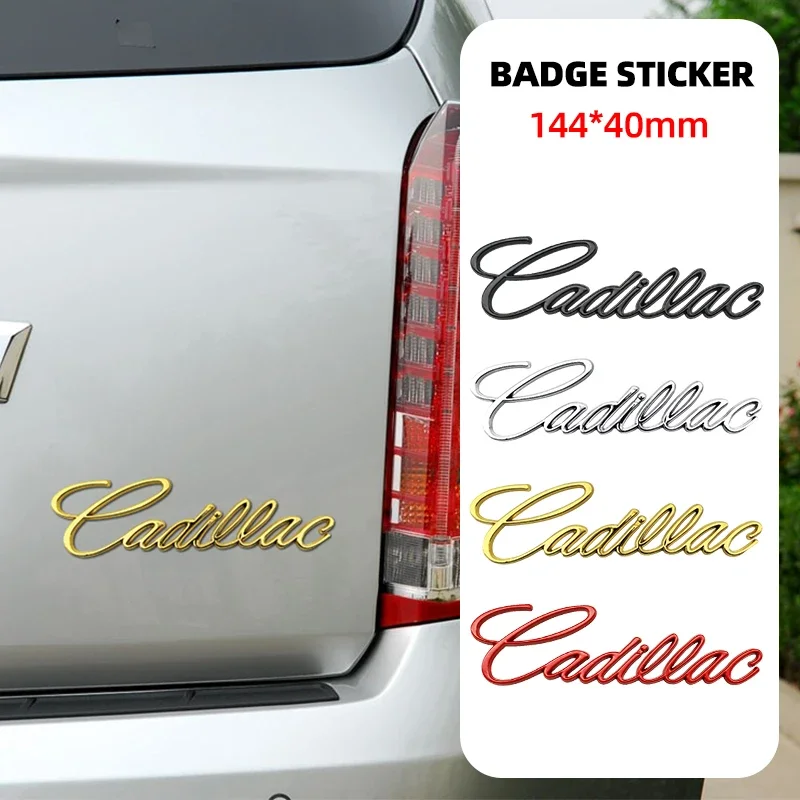 Emblema Metálico para Maletero Trasero de Coche, Adhesivo para Guardabarros Laterales, para Cadillac Deville ATS BLS CT4 CT5 CTS ESCALADE STS XLR XT6 XTS