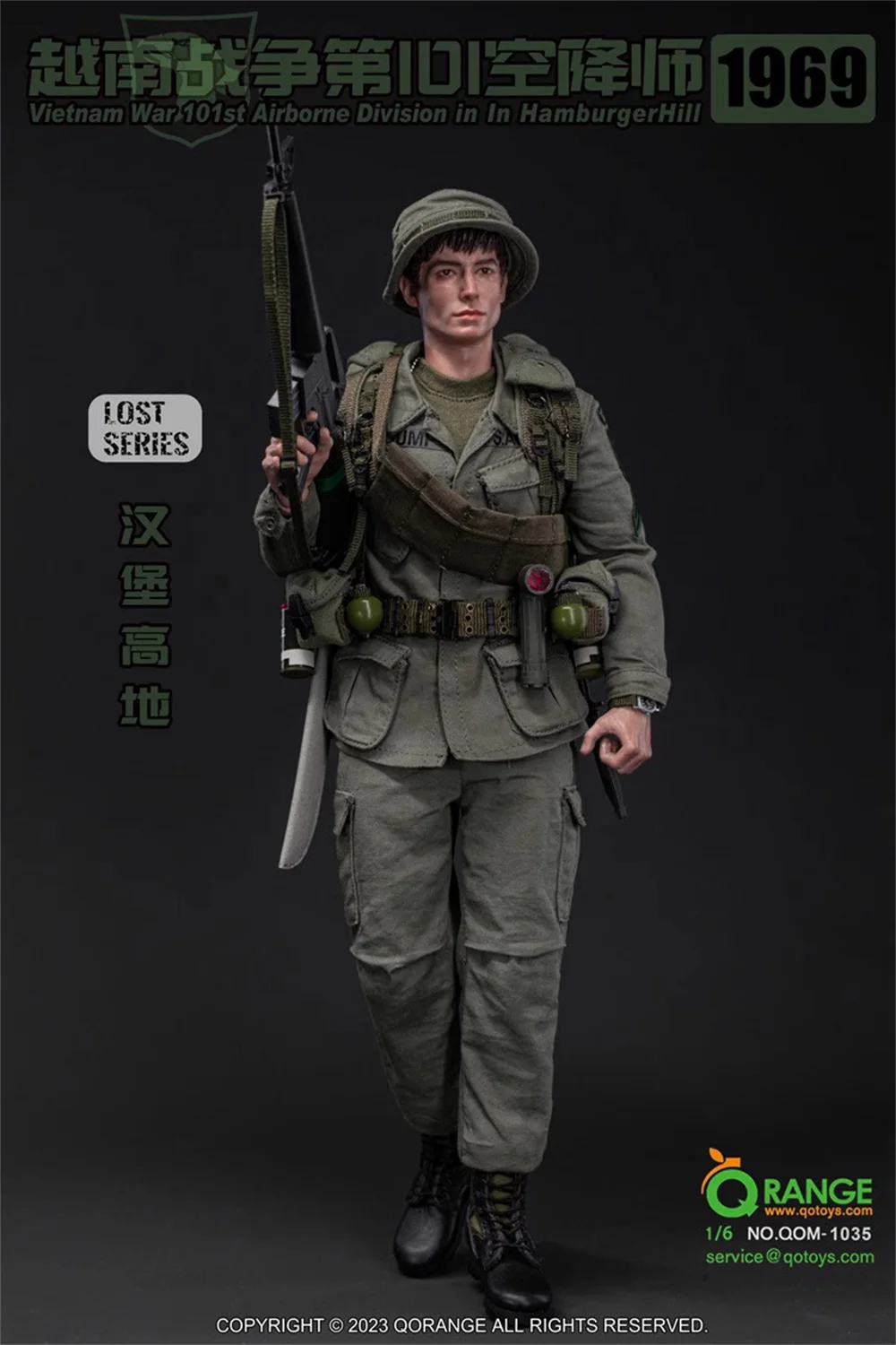 For Sale 1/6 QORANGE QOTOYS QOM-1035 US. Vietnam Series 101st Army Soldier Full Set Moveable Action Figure Gift For Collect