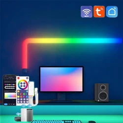 Smart Wifi APP Control Glide RGBIC LED Wall Lights for Gaming TV Bedroom Decor Strip Lights Work with Alexa & Google Assistant