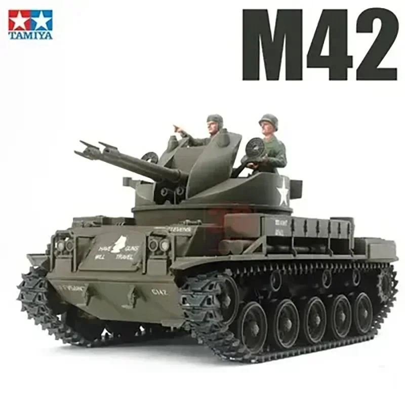 

Масштабная модель самоходной зенитной установки M42 Duster (США) 1/35 с 3 фигурками, пластиковый конструктор, DIY, Tamiya 35161
