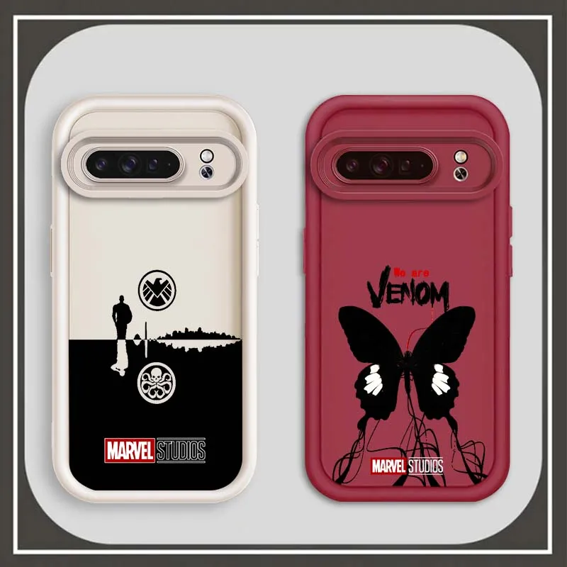 Marvel Venom HYDRA Logo Art For Google Pixel 9 8A 8 7 7A Pro XL 5G Eye Ladder Phone Case Soft TPU Shockproof Cover