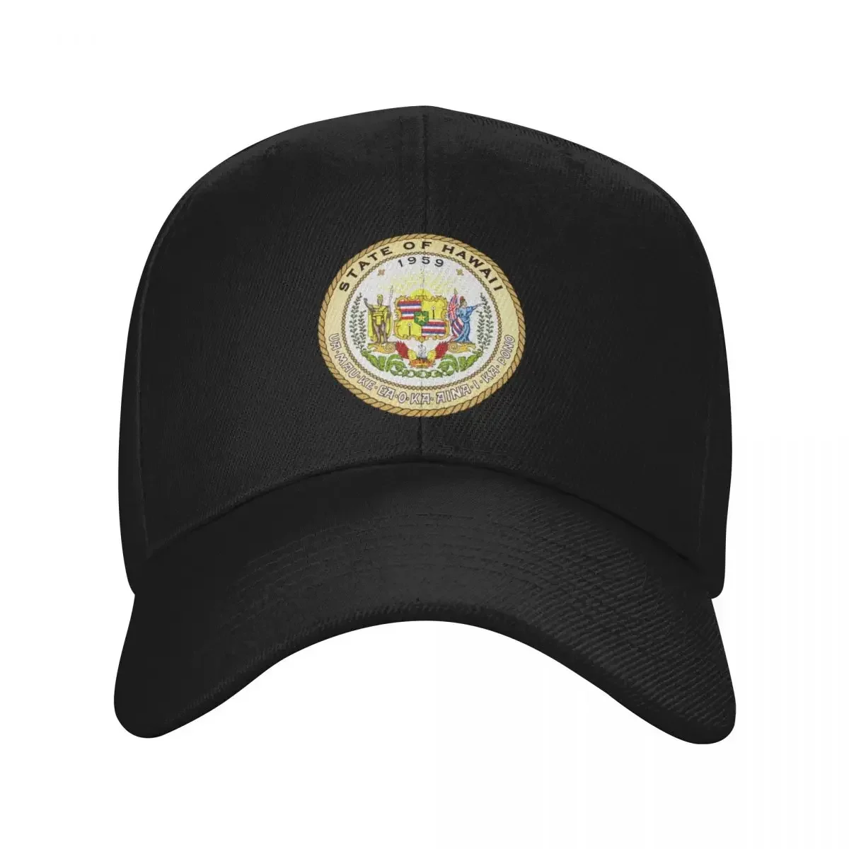 New State Seal of Hawaii Baseball Cap dad hat Beach Outing fashionable Uv Protection Solar Hat Boy Women's