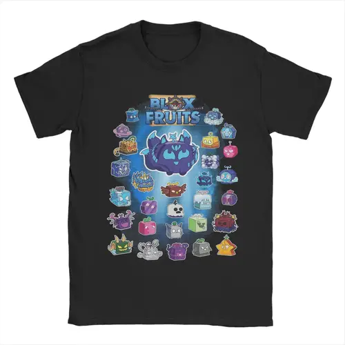 Camisetas para hombre B-Blox Kitsune todos los personajes frutas divertida Camiseta de algodón puro juego de manga corta camisetas de dibujos animados ropa de talla grande