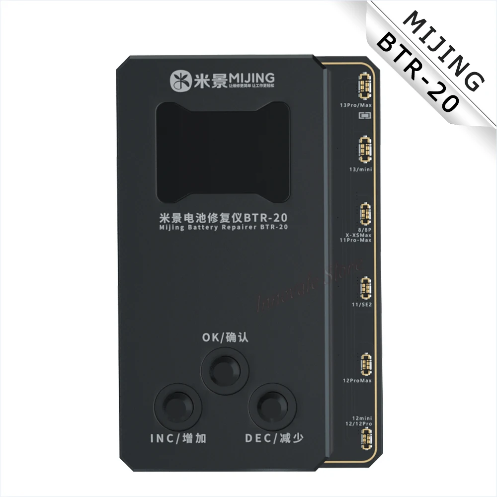 

Battery Repairer MIJING BTR-20 Battery Data Read Battery Flex Tester For IP 11 Pro Max 12Mini 12 Pro Max 13Mini 13 Pro Max