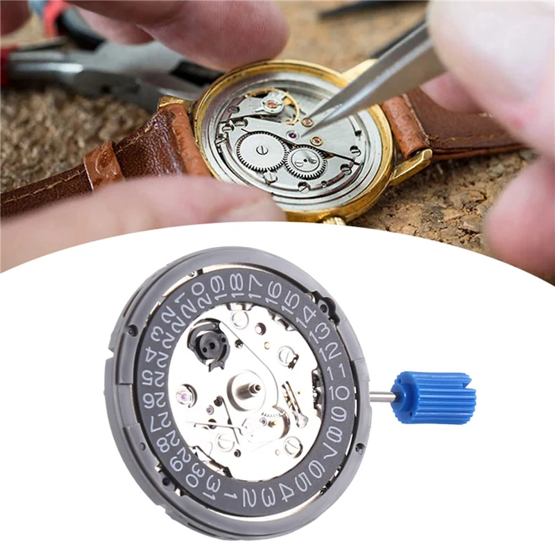 

L72A-NH35A Mechanical High Accuracy Date At 3 Datewheel 24 Jewels Automatic Self-Winding Black