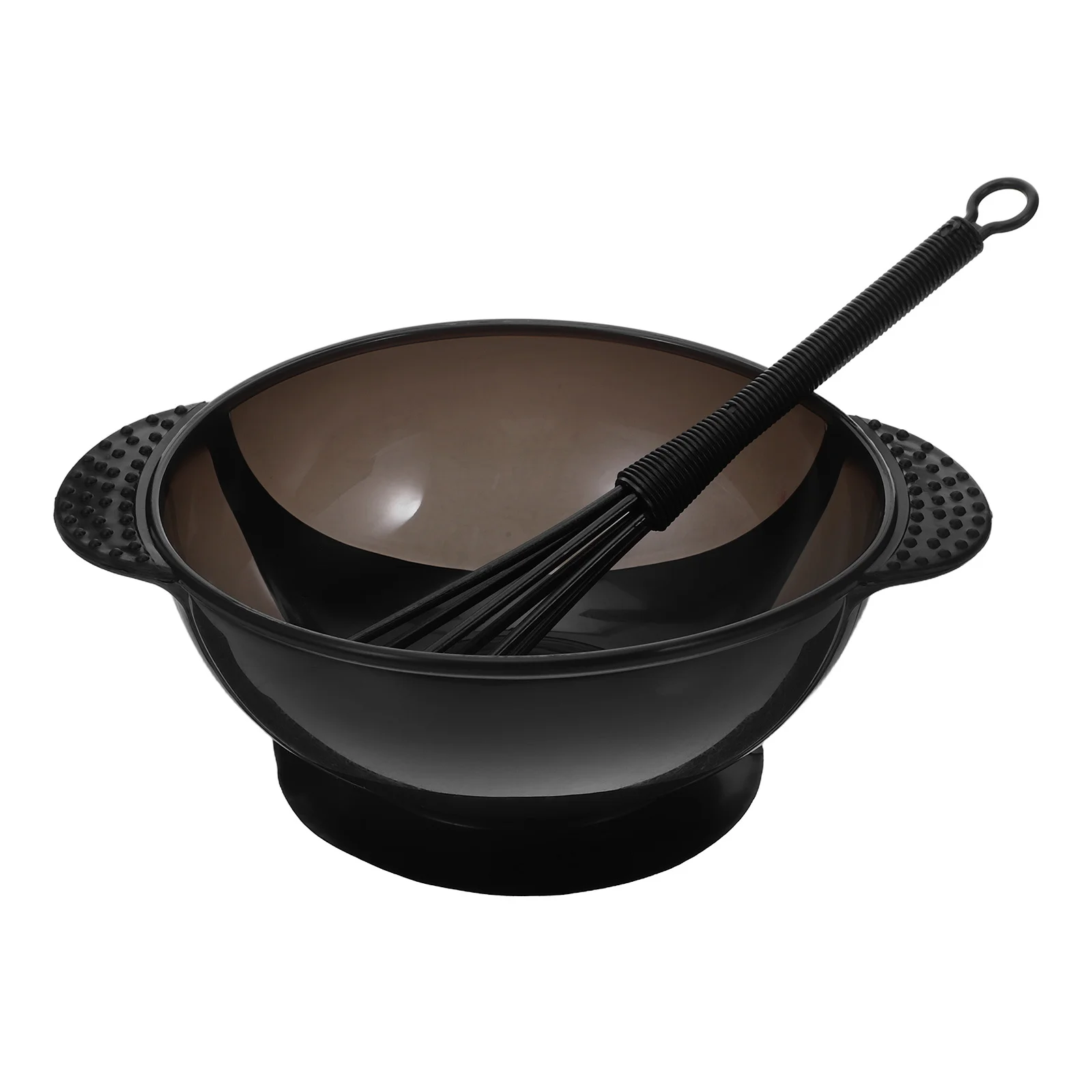 

2 set Hair Dyeing Bowl Set Reusable Washable Suction Cup Tinting Bowls Kit For Salon Color Mixing Stirrer Agitator Tool