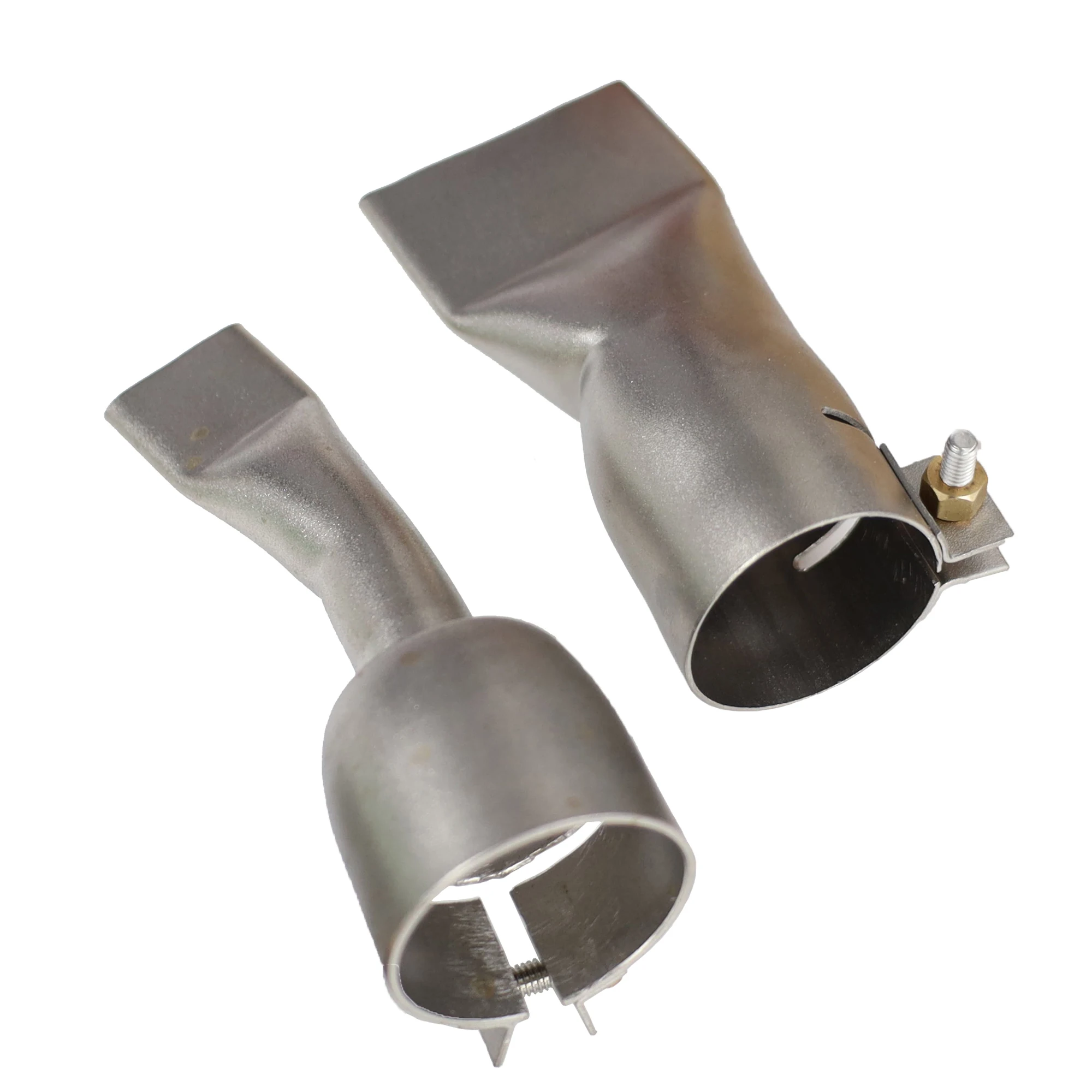 Boquillas de soldadura planas de 20mm, 100 Uds., 0,787 pulgadas de ancho, puntas de antorcha de aire caliente, accesorios de calefacción de mano de acero inoxidable, venta al por mayor