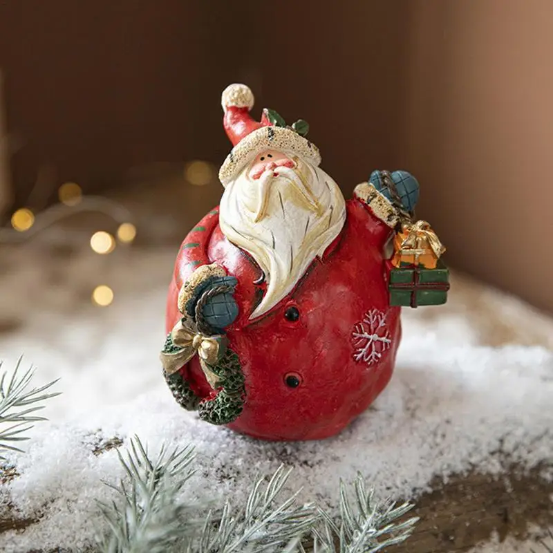 Gnome resina statua babbo natale ornamento scultura gnomo figurina decorazione con colore brillante per lo studio delle camere da letto dei centri commerciali