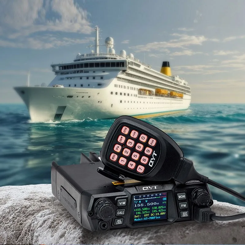 QYT-780 Plus 70W 고출력 워키 토키 U-밴드 400-480MHz 100W V-밴드 136-174MHz 차량 라디오 트랜시버 50KM 장거리
