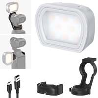 NEEWER Magnetic Light For DJI OSMO Pocket 3 Rechargeable Plastic Mini LED Fill Light Attachment for Selfie Vlog Video Recording