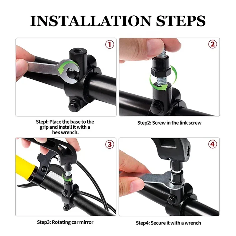 For Honda NT1100 2021 NT 1100 2022 Nt1100 DCT  Square Motorcycle Mirror Adjustable Rearview Mirror Easy Installation