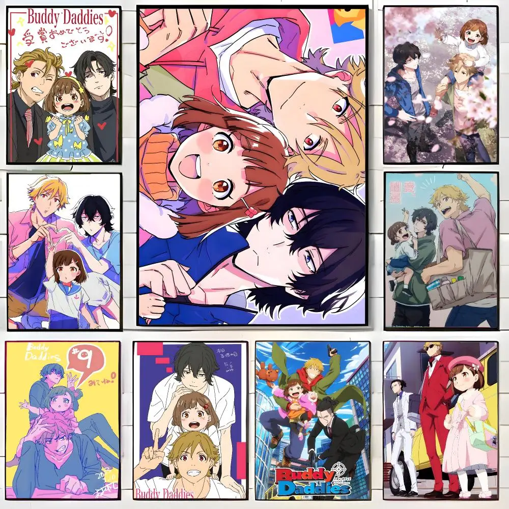 Heartwarming Anime B-Buddy Daddies Poster Wall Art Print Decorative Mural Home Decor Gift Unframed