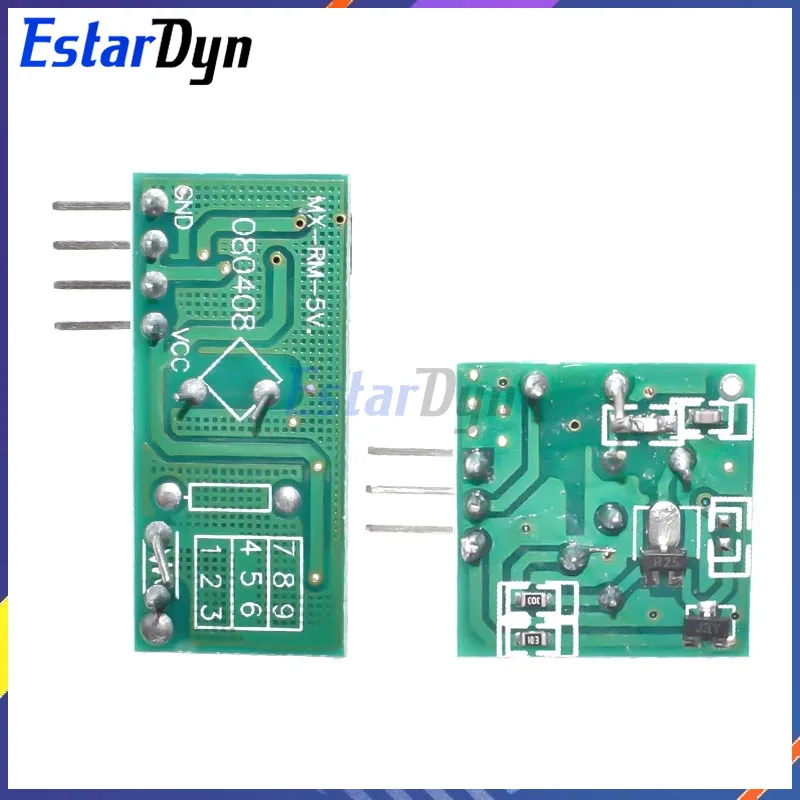 Estardyn ASK 433Mhz RF Wireless Transmitter Module and Receiver Kit 5V DC For Arduino Raspberry Pi Diy